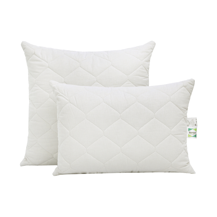 Подушка "Льняная Палитра" 70х70 лён, волокно «шарики» Fiberball by Sortex