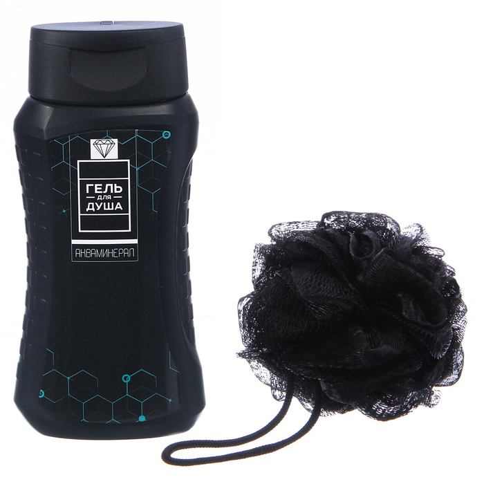 Набор "Дорогому брату": гель для душа, мочалка