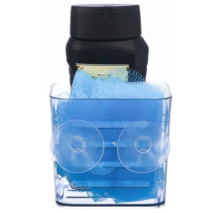 Подарочный набор "Дорогому мужу": гель для душа, мочалка в пластиковой подставке