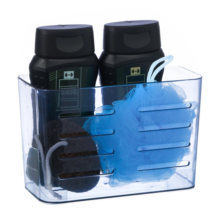 Подарочный набор "Моему герою": гель для душа, шампунь, мочалка в пластиковой подставке