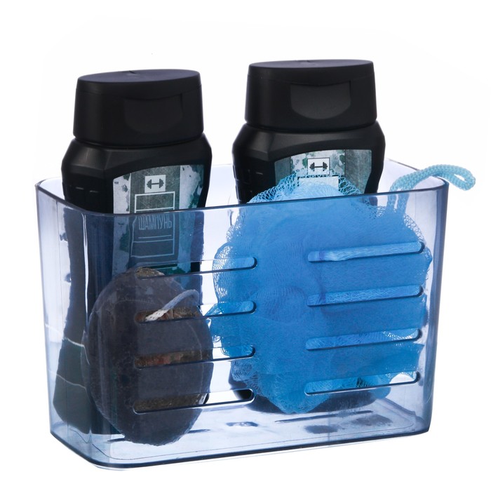 Подарочный набор "С Днем защитника Отечества": гель для душа, шампунь, мочалка в пластиковой подставке