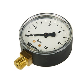 

Манометр Watts 10007724, радиальный, Дк 63 мм, 1,0 МПа, наружная резьба 1/4"