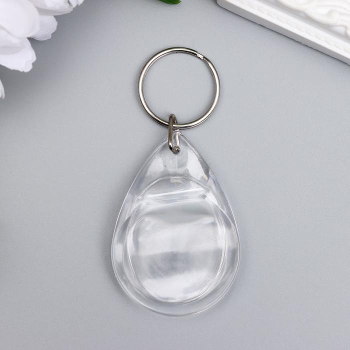 Капсула для полиграфической вставки "Капля" 5,5х3,5х0,5 см