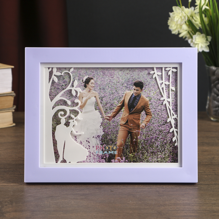 Фоторамка пластик 15х20 см "Свадебная прогулка" МИКС 17,5х22,5х1,5 см