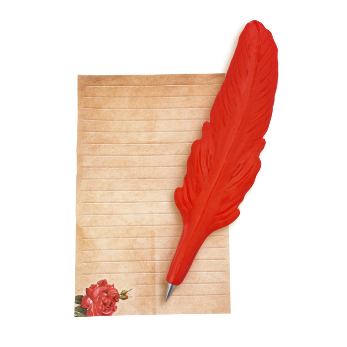 Фигурная ручка "Дорогому учителю" со свитком