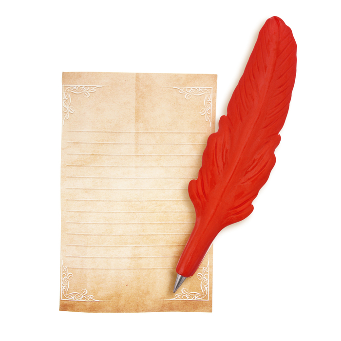 Фигурная ручка "Учителю математики" со свитком