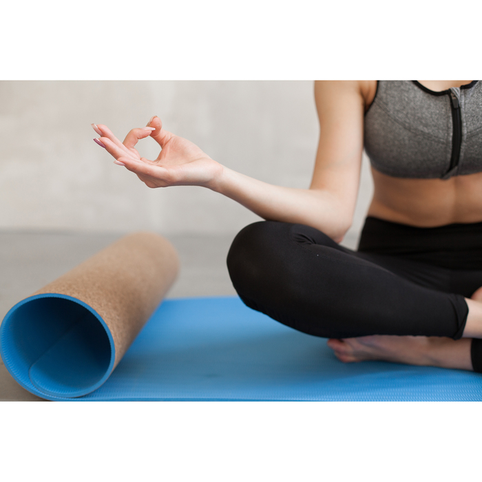 Коврик для йоги 183х61х0,6 см, цвета микс