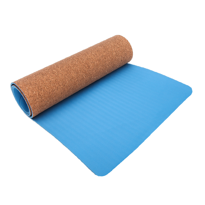 Коврик для йоги 183х61х0,6 см, цвета микс