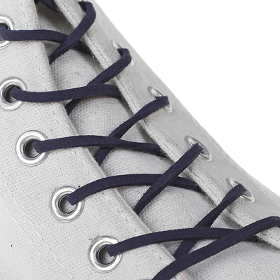 Шнурки для обуви плоские, 3 мм, 110 см, пара, цвет синий