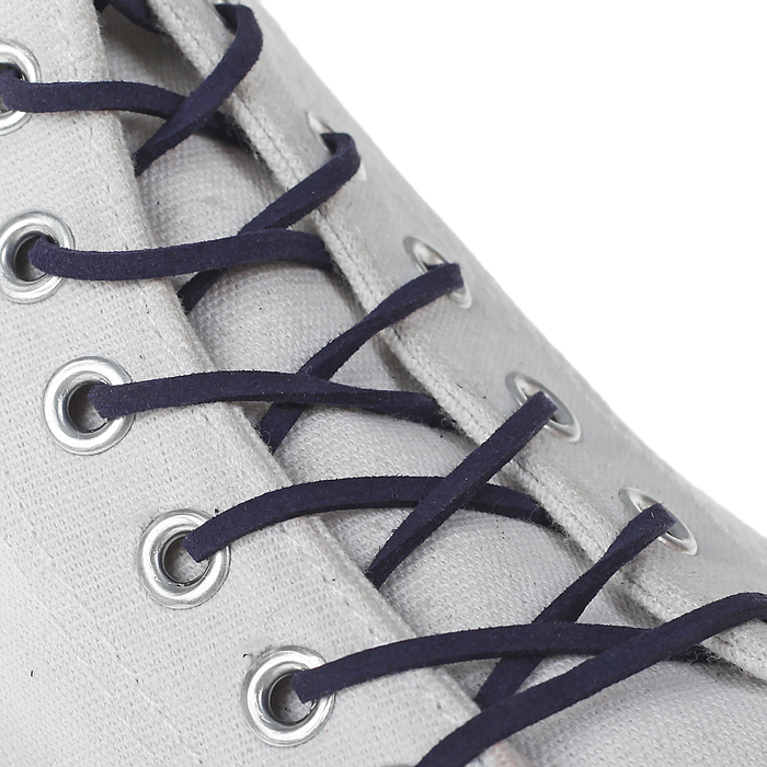 Шнурки для обуви, 3мм, 110см, пара, цвет синий