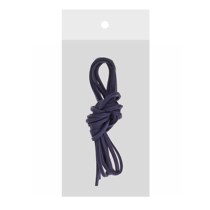 Шнурки для обуви, 3мм, 110см, пара, цвет синий