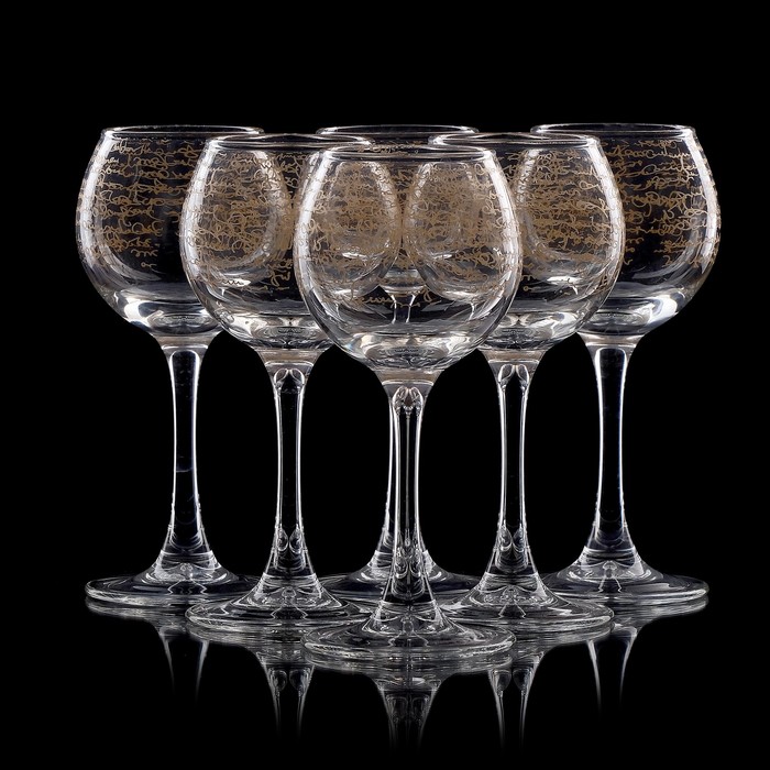 Набор рюмок 50 мл "Мерцающие огни. Золото", 6 шт
