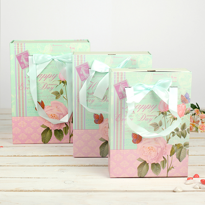 Набор коробок 3в1, 30 х 23 х 11 - 26 х 19 х 7 см