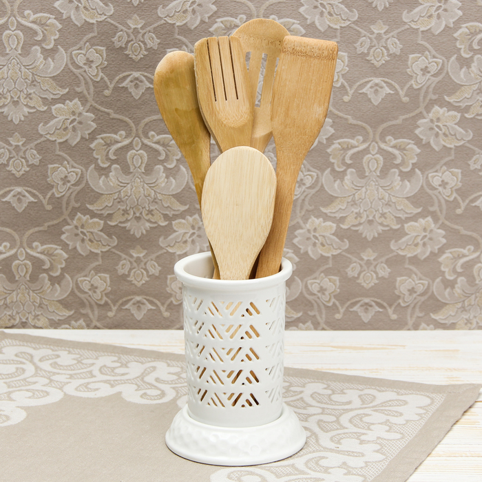 Подставка для столовых приборов "Эстет", рисунок крестик