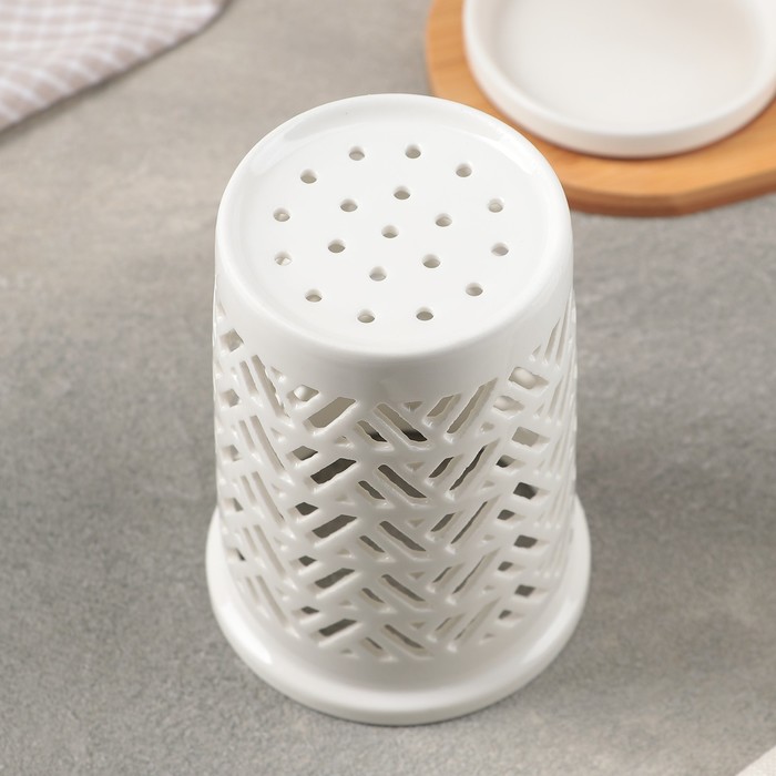 Набор подставок для столовых приборов 21,5х10х18,5 см "Эстет. Треугольник"