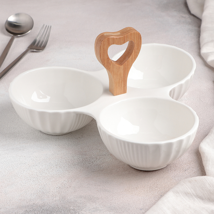 Менажница "Эстет. Круги", 3 секции