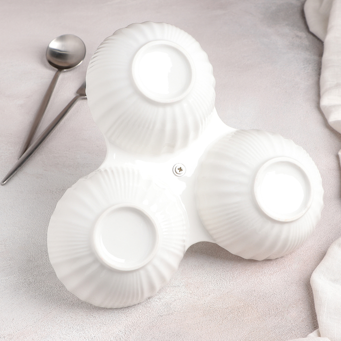 Менажница "Эстет. Круги", 3 секции