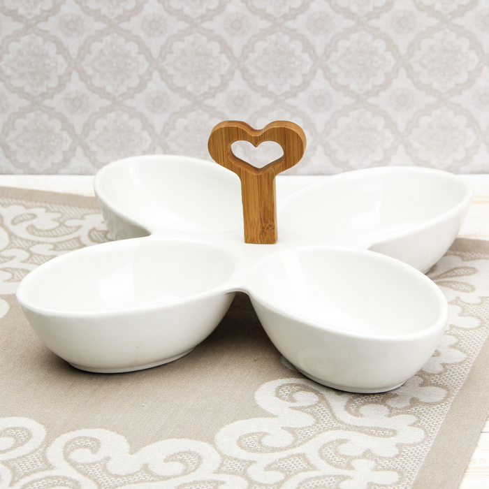 Менажница "Эстет. Овал", 4 секции