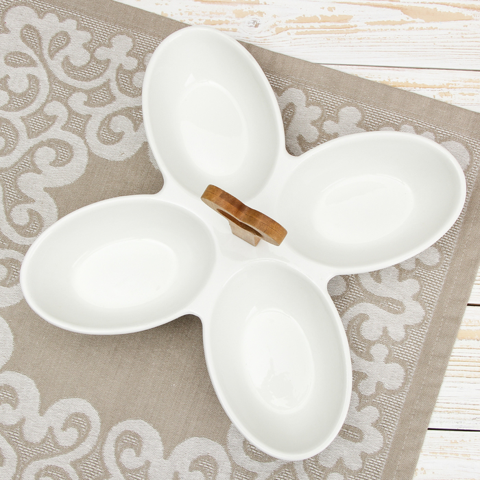 Менажница "Эстет. Овал", 4 секции