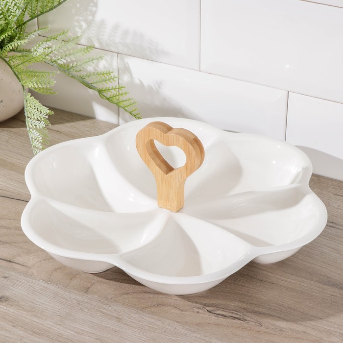 Менажница "Эстет. Цветок", 6 секций