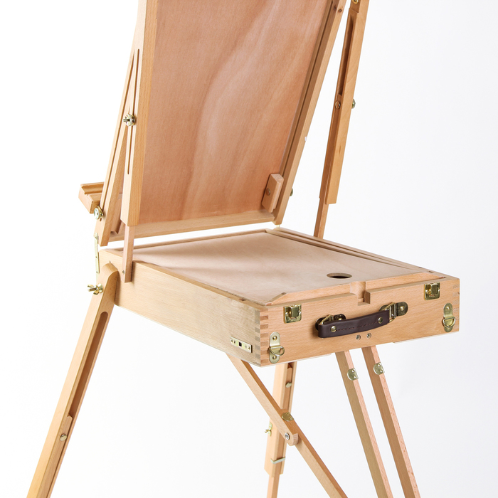 Этюдник бук, 50х34х11см, высота холста 87см, ножки дерево 90см, регулируемый ремень