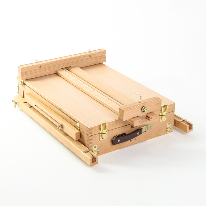 Этюдник бук, 50х34х11см, высота холста 87см, ножки дерево 90см, регулируемый ремень