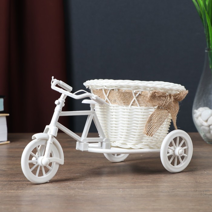 Корзина декоративная "Эко-лайф" велосипед с корзиной 10х21х12 см