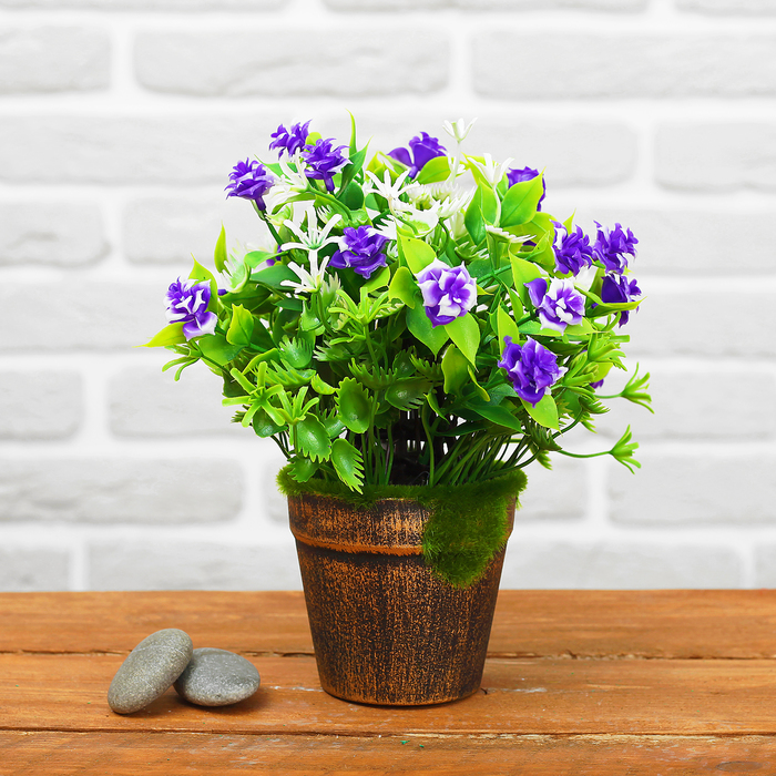 Бонсай "Розы в горшке" 8,5*20 см, микс