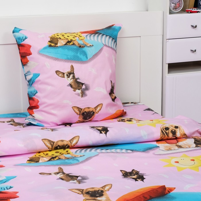 КПБ 1,5сп рис 1641 Любимец 147х215см, 150х215см, 70х70см 1шт поплин,115 г/м