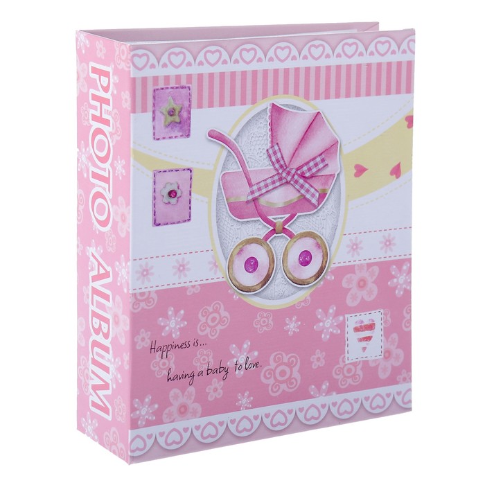 Фотоальбом на 40 фото 10х15 см "Для ляльки" объём. картинка в коробке МИКС 17х14х4,7 см