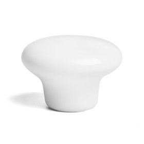 Ручка-кнопка BOWL Ceramics 002, керамическая, белая Ош