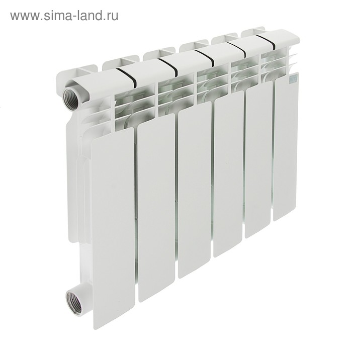 Радиатор биметаллический STI, 350 х 80 мм, 6 секций