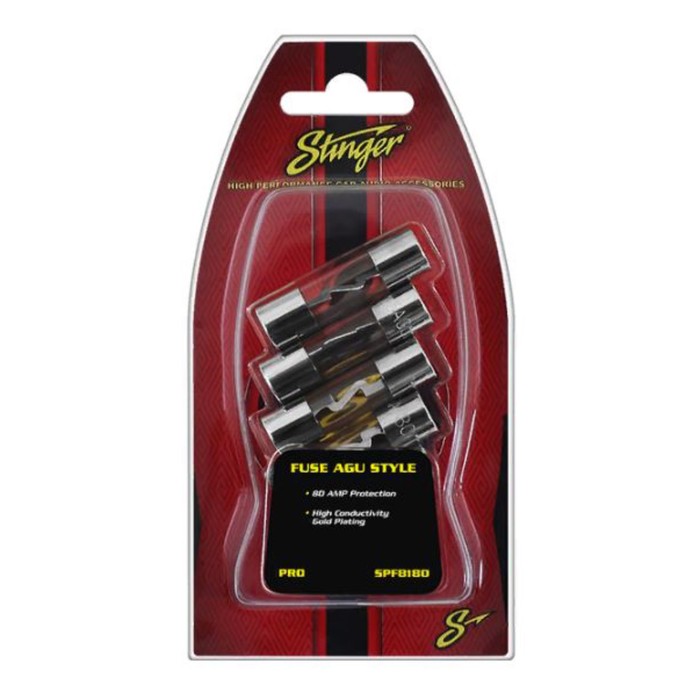 80А предохранитель AGU-типа Stinger SPF5180, набор 5 шт.