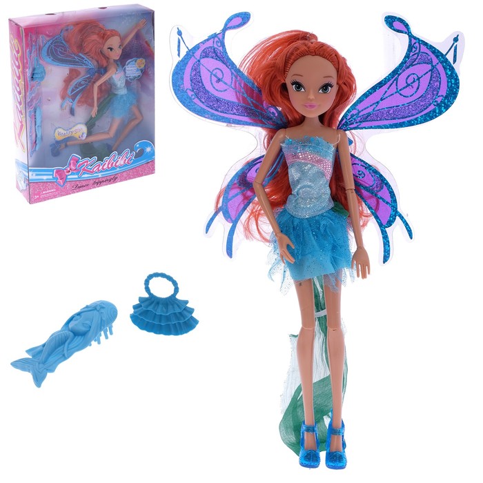 Кукла фея шарнирная "Лея" в платье, с аксессуарами, МИКС