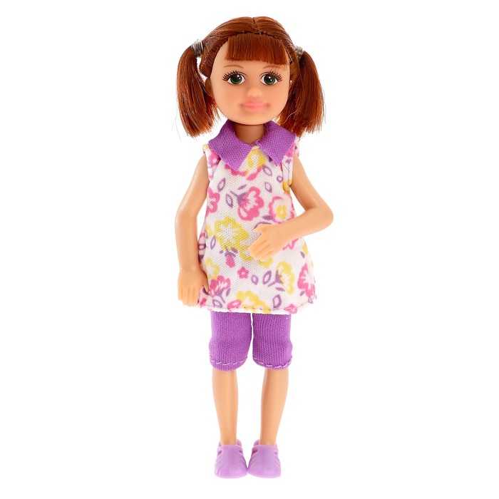 Кукла-малышка "Алина на лошадке" с игрушкой, МИКС