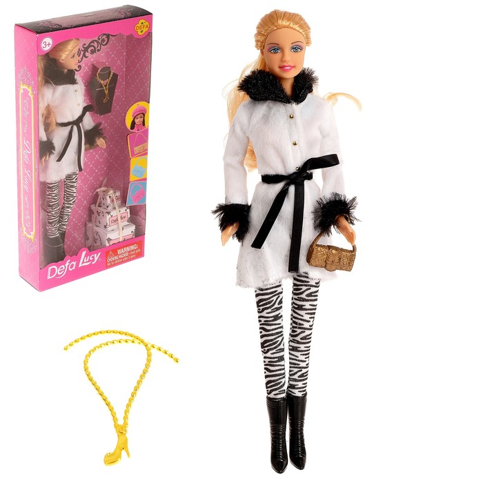 Кукла модель "Анна" в пальто с аксессуарами МИКС