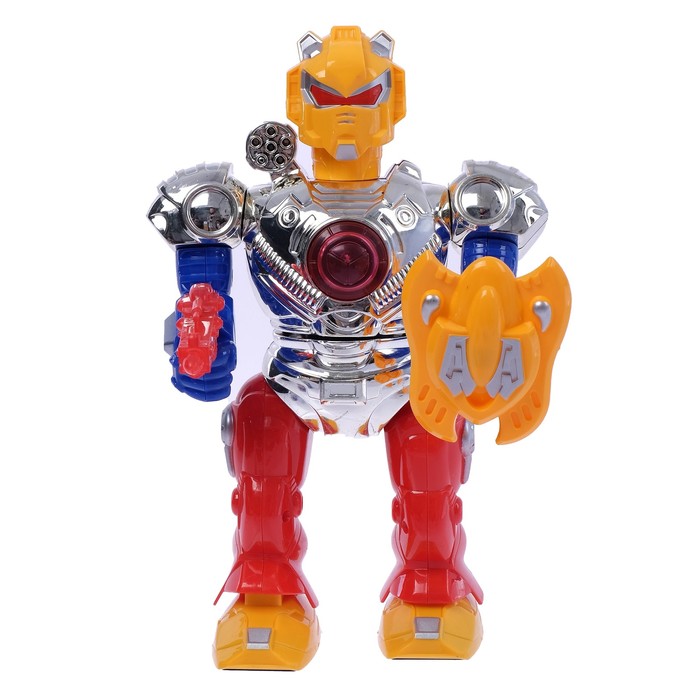 Робот «Боец», ходит, световые и звуковые эффекты, работает от батареек