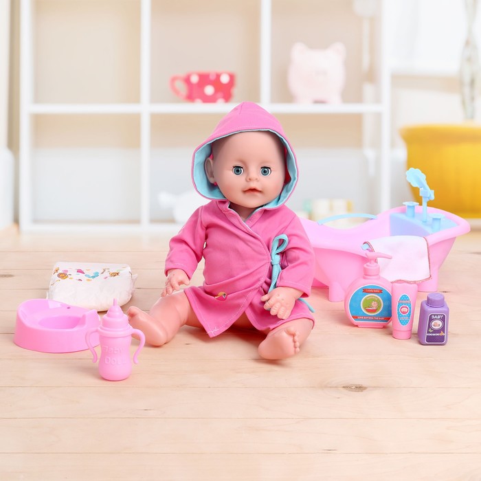 Пупс функциональный "Миша" с аксессуарами, писает, пьёт