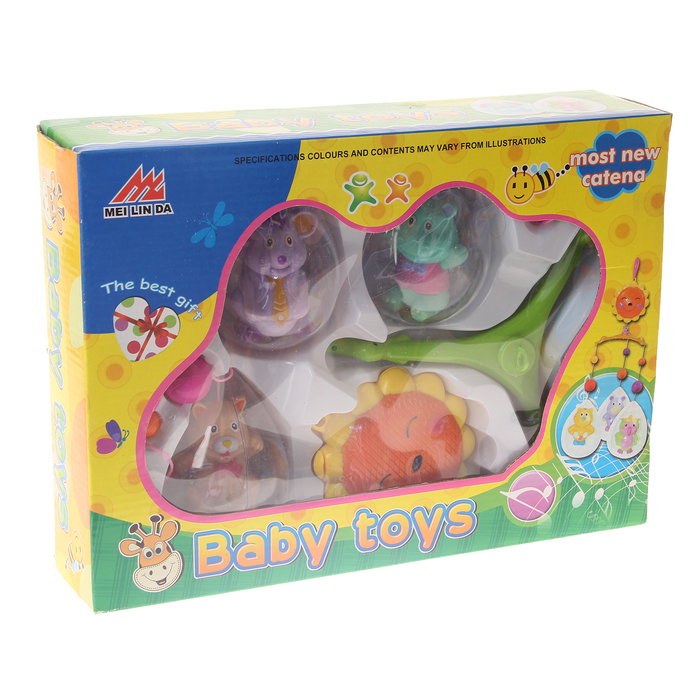 Музыкальный мобиль «Солнышко. Весёлые зверушки»