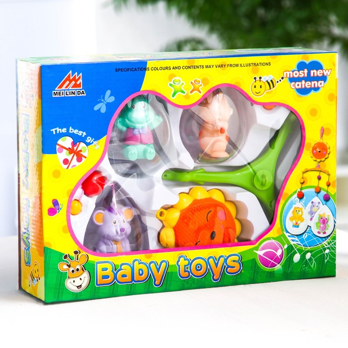 Музыкальный мобиль «Солнышко. Весёлые зверушки»