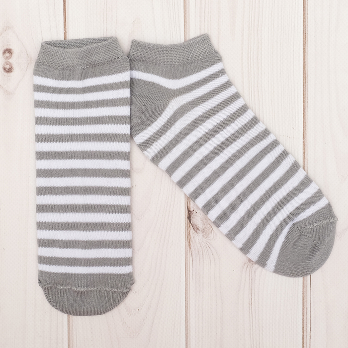 Носки женские короткие Collorista "Геометрия", полосатые, р-р 23-25, хл 80%, п/а 17%, эл 3%