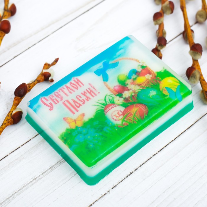 Мыло сувенирное ручной работы «Корзина с яйцами»