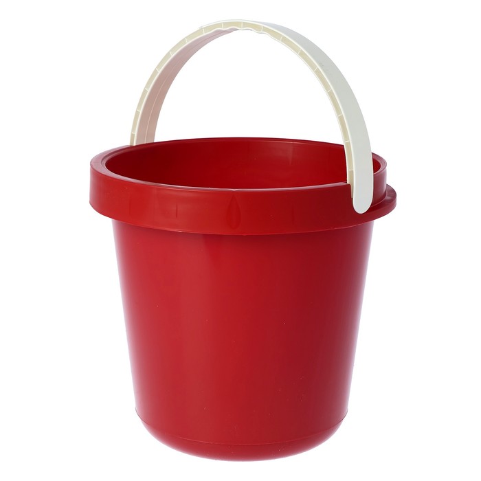 Ведро 12 л круглое, цвет красный