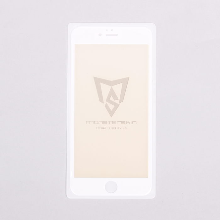 Защитное стекло антиблик Monsterskin 3D PC+ Glass Anti Blue Ray for IPhone 6+ White Уценка