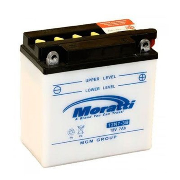 Аккумуляторная батарея Moratti 7 Ач 12N7-3B, обратная полярность