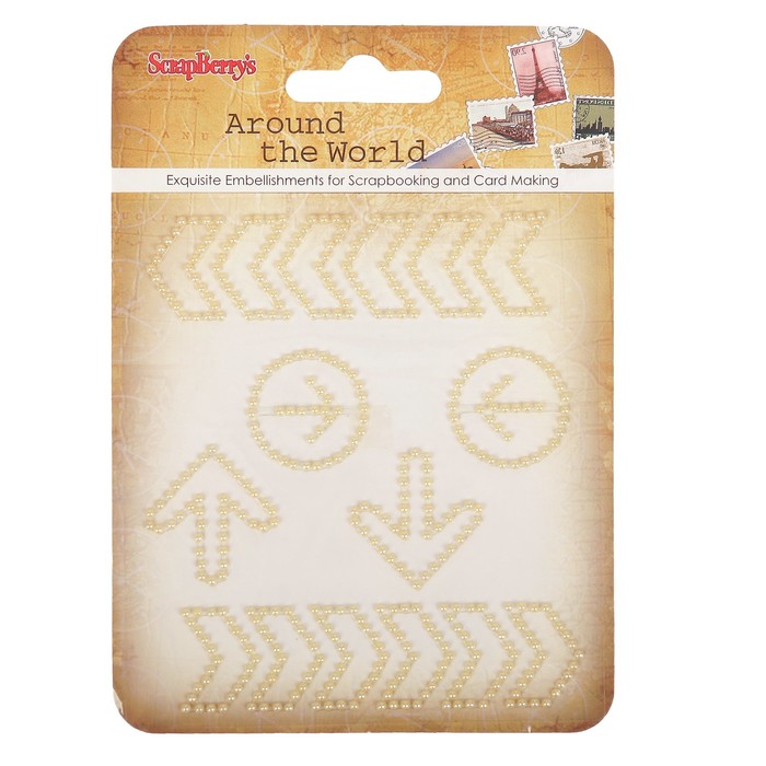 Декор для творчества "Завитки. Вокруг Света-1" бежевые
