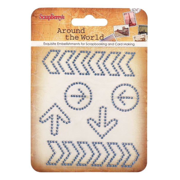 Декор для творчества "Завитки. Вокруг Света-2" голубые