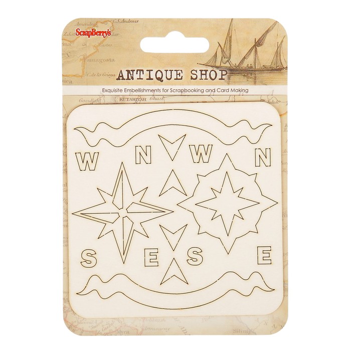 Чипборд №2 "Лавка Древностей" 10x10 см