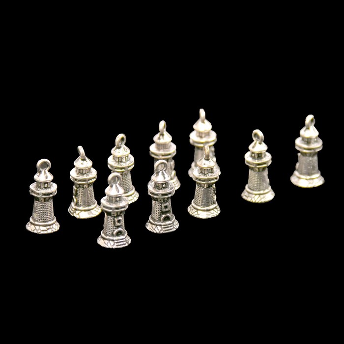 Набор металлических подвесок "Маяк" 10 шт,  6х20 мм