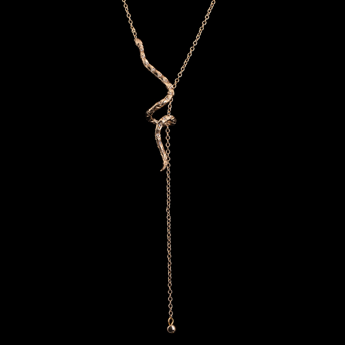 Кулон "Мульга", цвет белый в золоте